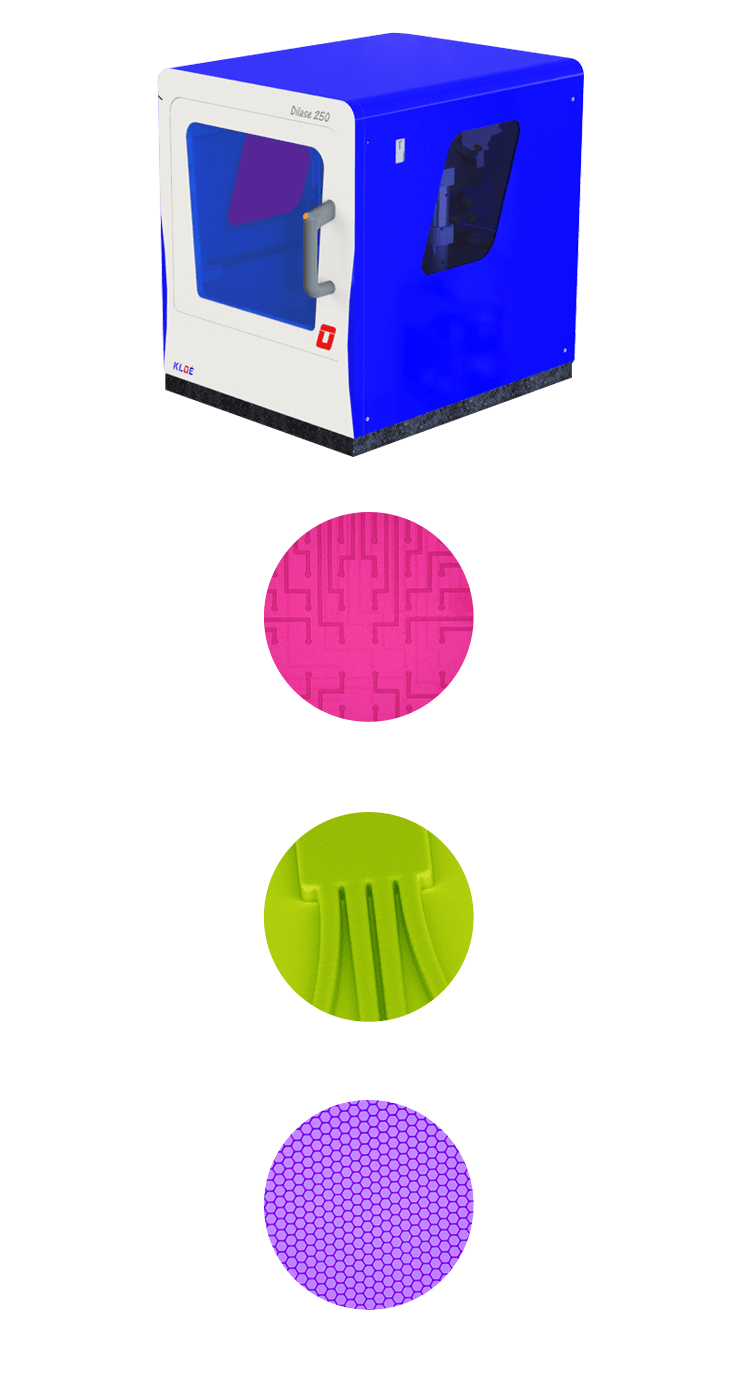 Direct laser writer Dilase 250 and some examples of applications