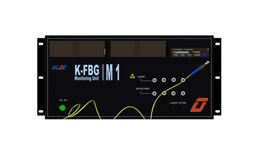 Optical fiber sensor K-FBG: front panel