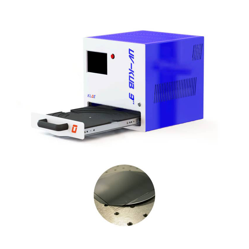 UV lamp UV-KUB 9 with open drawer and one example of application