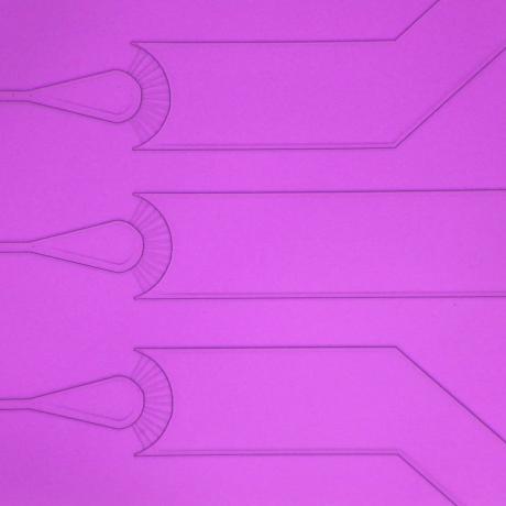 Example of microfluidics device: two levels patterning aligned