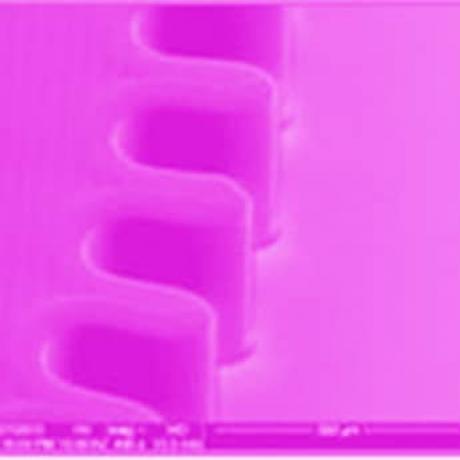 Example of micromechanics structure: microwheel with microteeth of gear