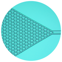 Example of microfluidics device